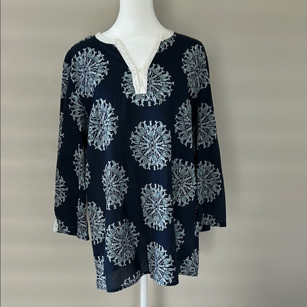 Lilly Pulitzer Navy Blue Women's Tunic Top